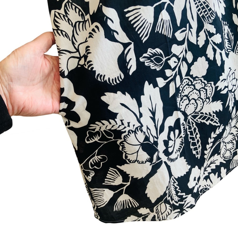 ArTeSÄNDs Amadeus Cantata Forte Black White Print Cotton Dress Size 12-14 NWT - Picture 5 of 15